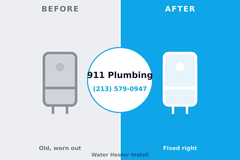 Before and after: plumbing repair El Lago, TX